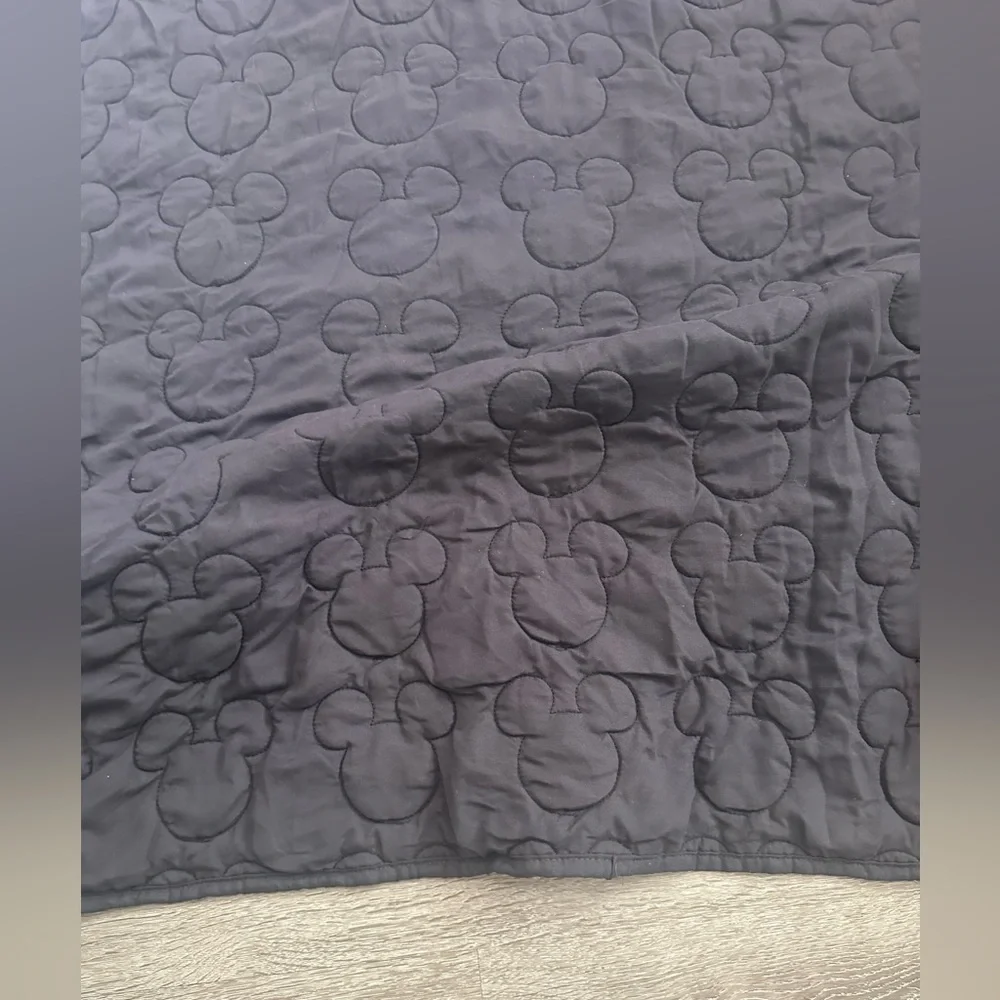 Disney Red Quilted Comforter with Subtle Stitch Motif